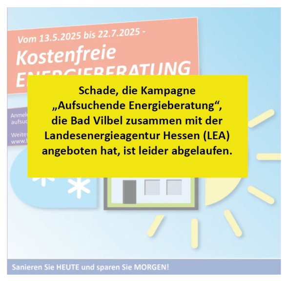Aufsuchende Energieberatung, Aktion ausgelaufen