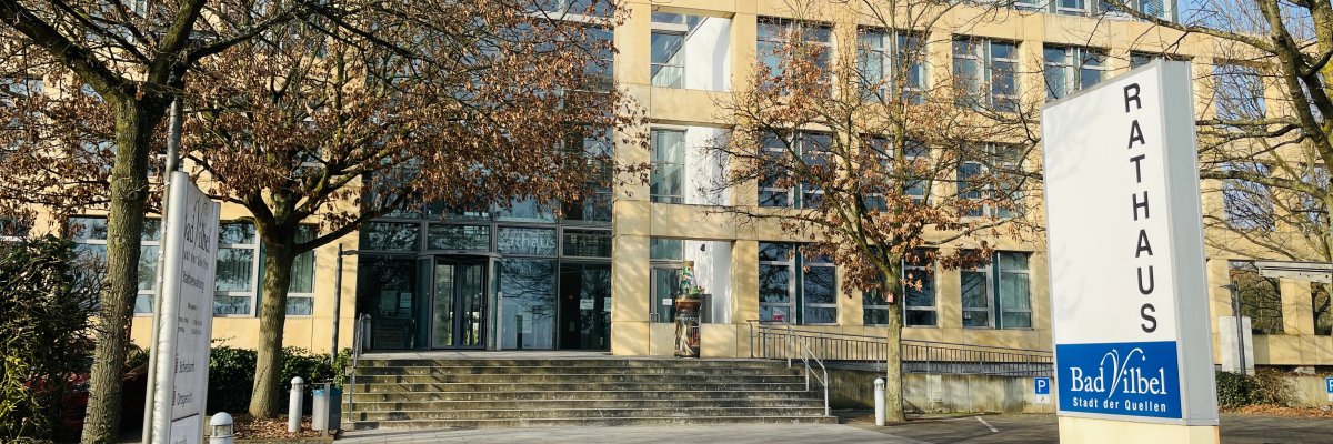 Rathaus Bad Vilbel Eingang